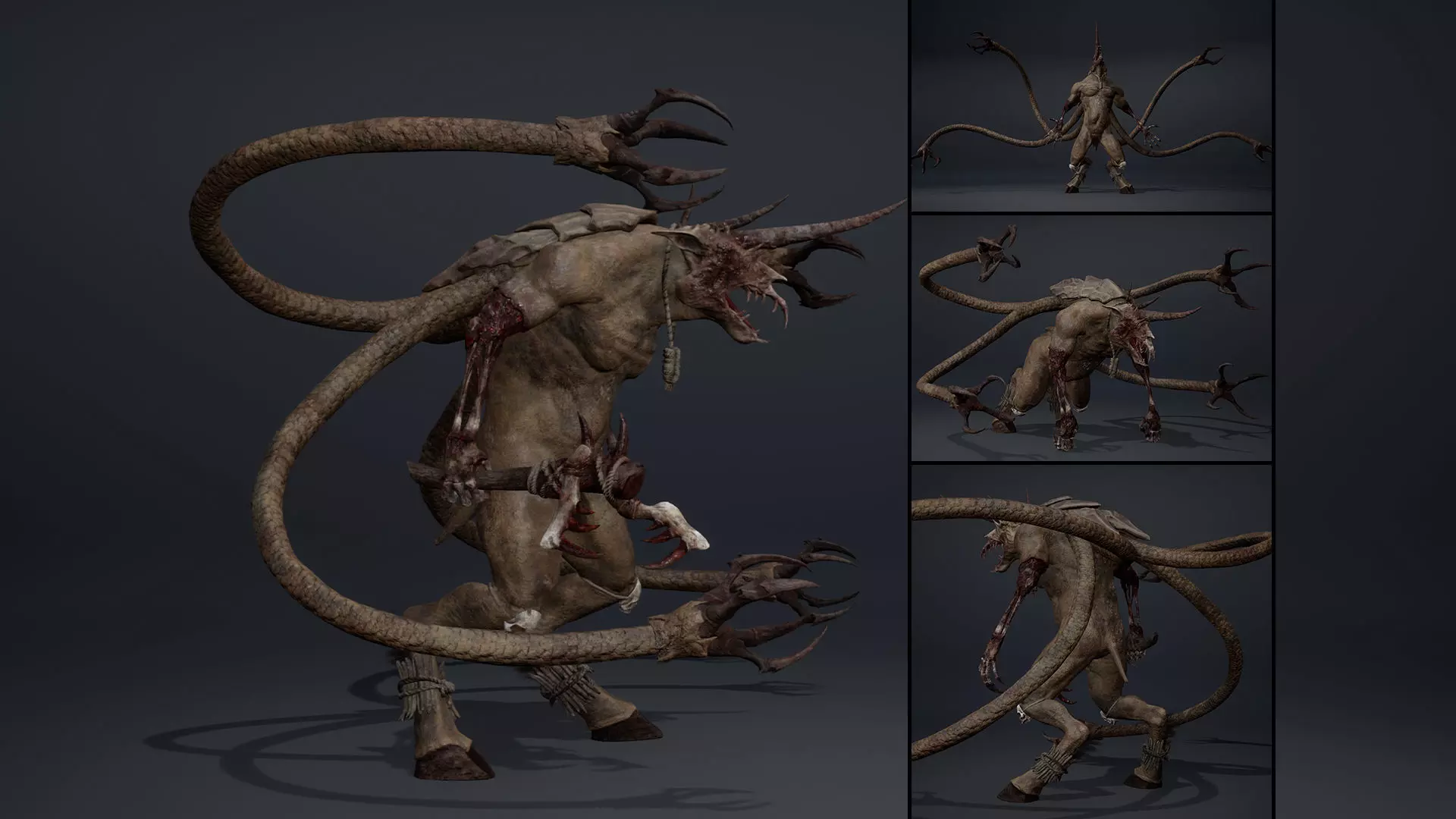 Ashenflame Damaged Brutal Low-poly 3D model