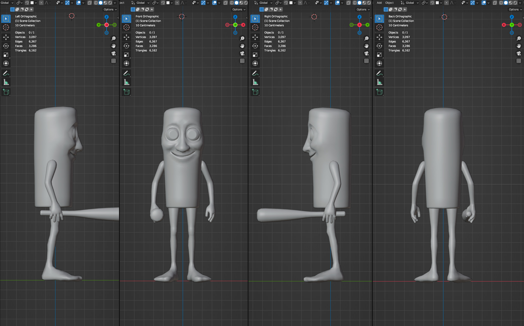 Tung Tung Tung Sahur Low-poly 3D model_7
