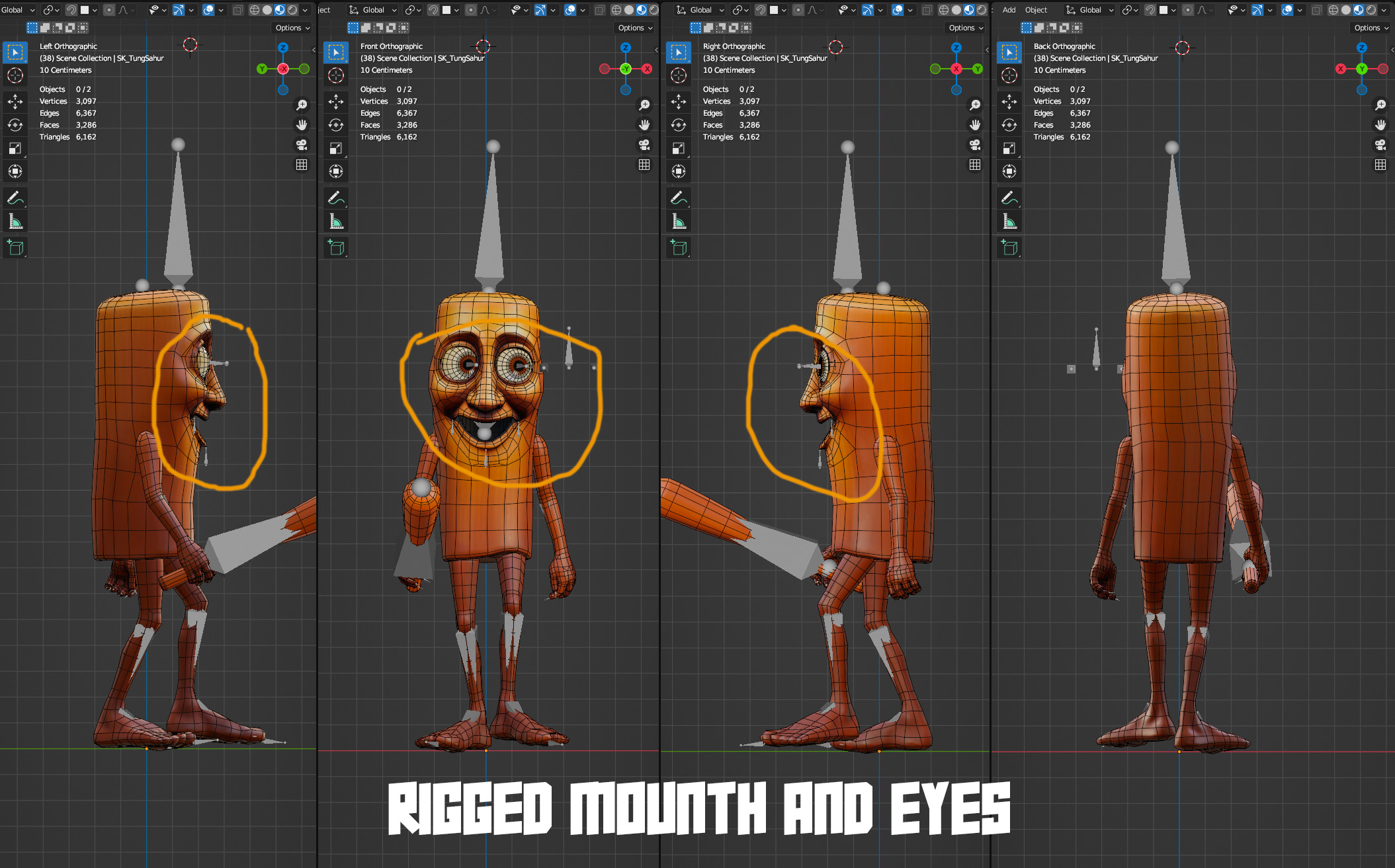 Tung Tung Tung Sahur Low-poly 3D model_4