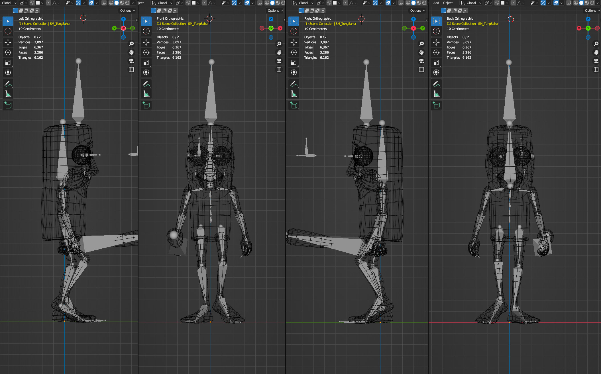 Tung Tung Tung Sahur Low-poly 3D model_6