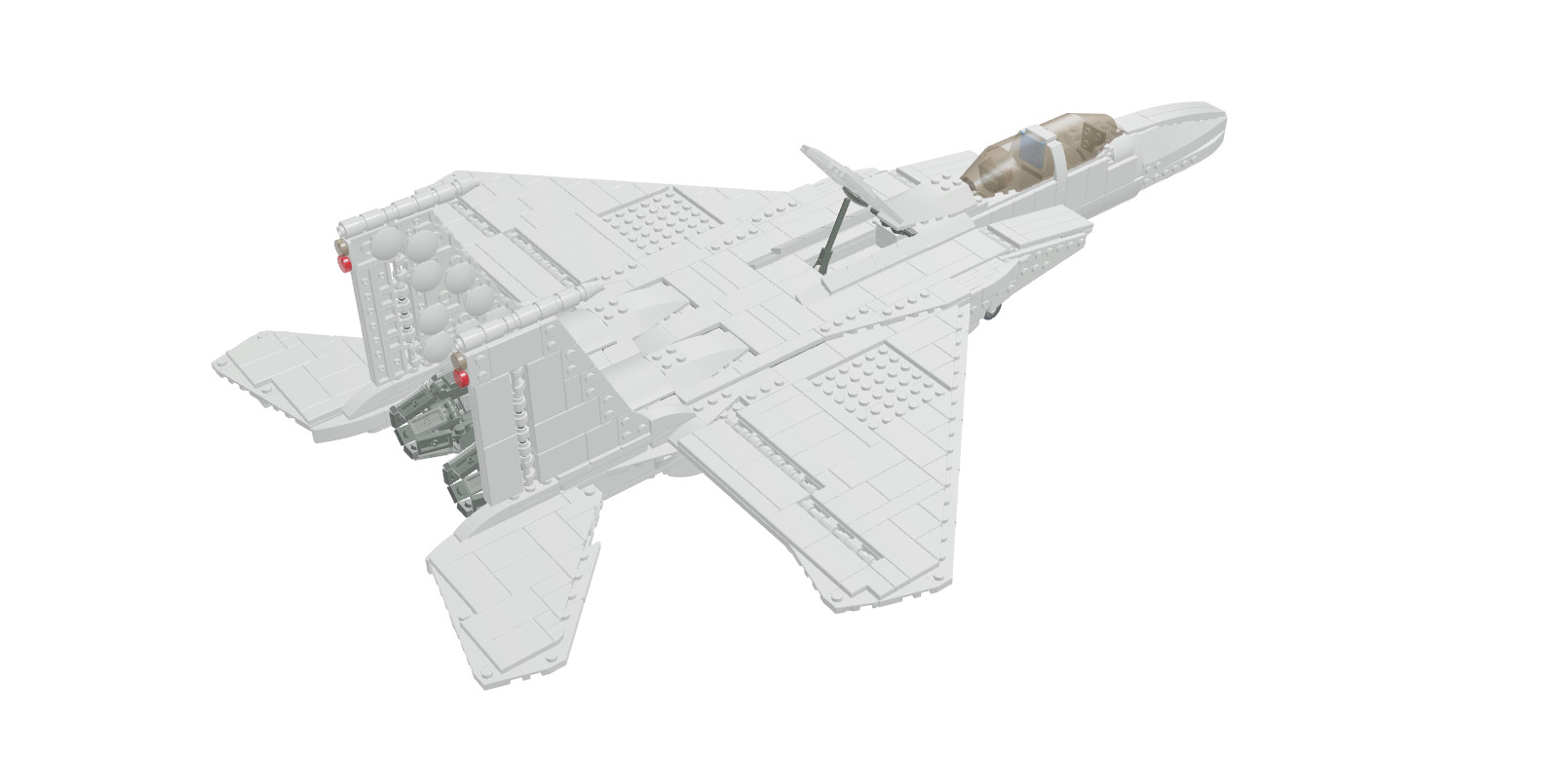 MocBricks3D - Lego F-15E Strike Eagle 3D print model_3
