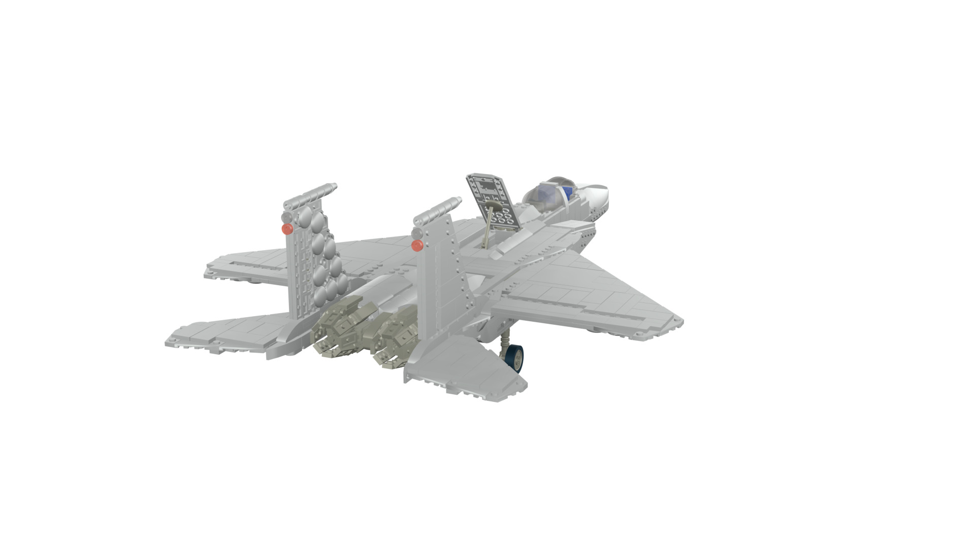 MocBricks3D - Lego F-15E Strike Eagle 3D print model_24
