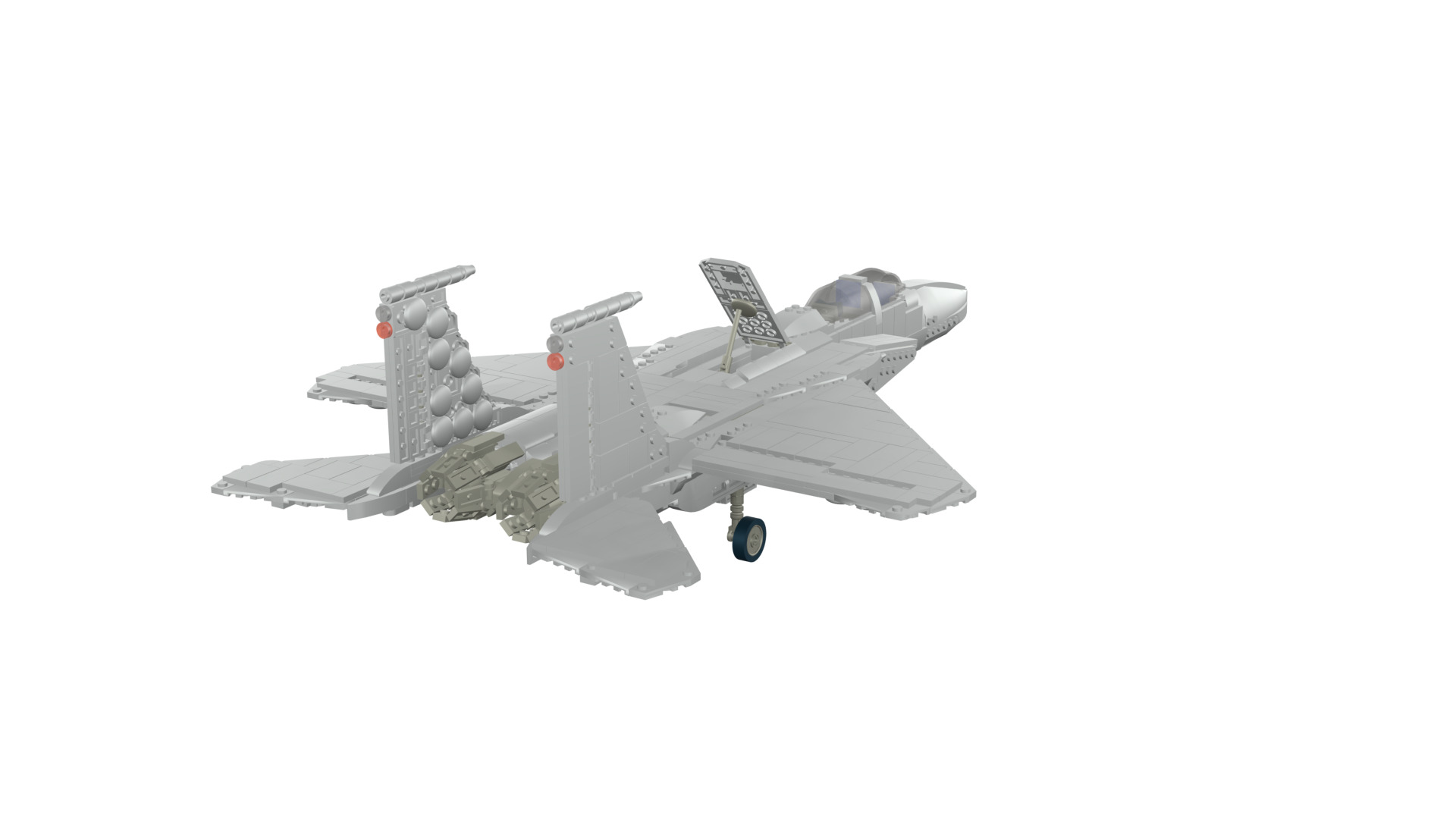 MocBricks3D - Lego F-15E Strike Eagle 3D print model_23