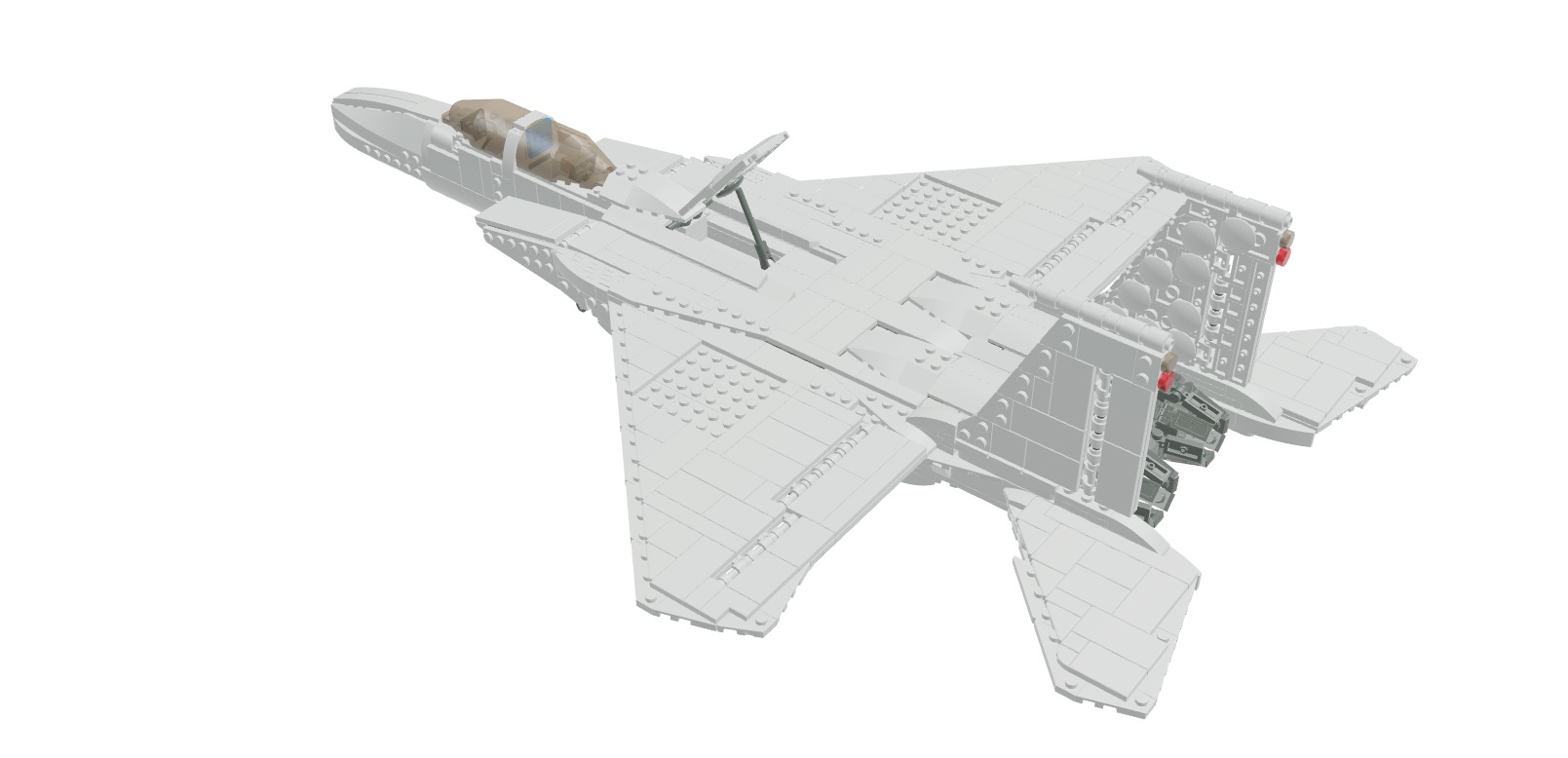 MocBricks3D - Lego F-15E Strike Eagle 3D print model_2