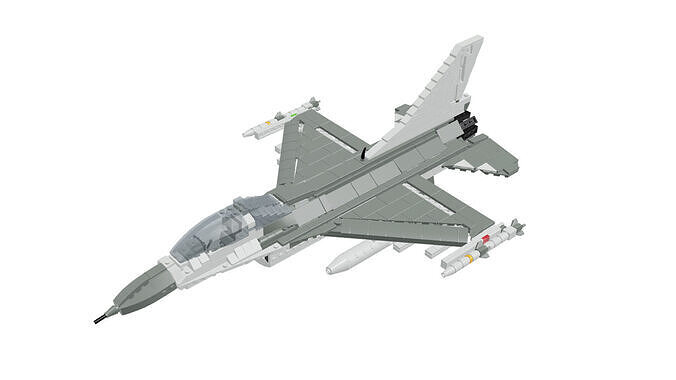MocBricks3D - Lego F-16 Fighting Falcon 3D print model