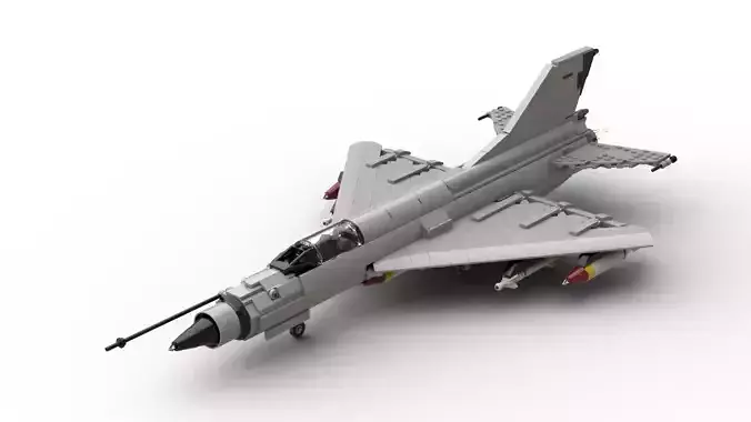 MocBricks3D - Lego MIG-21 Fishbed Jet Fighter Aircraft 3D print model