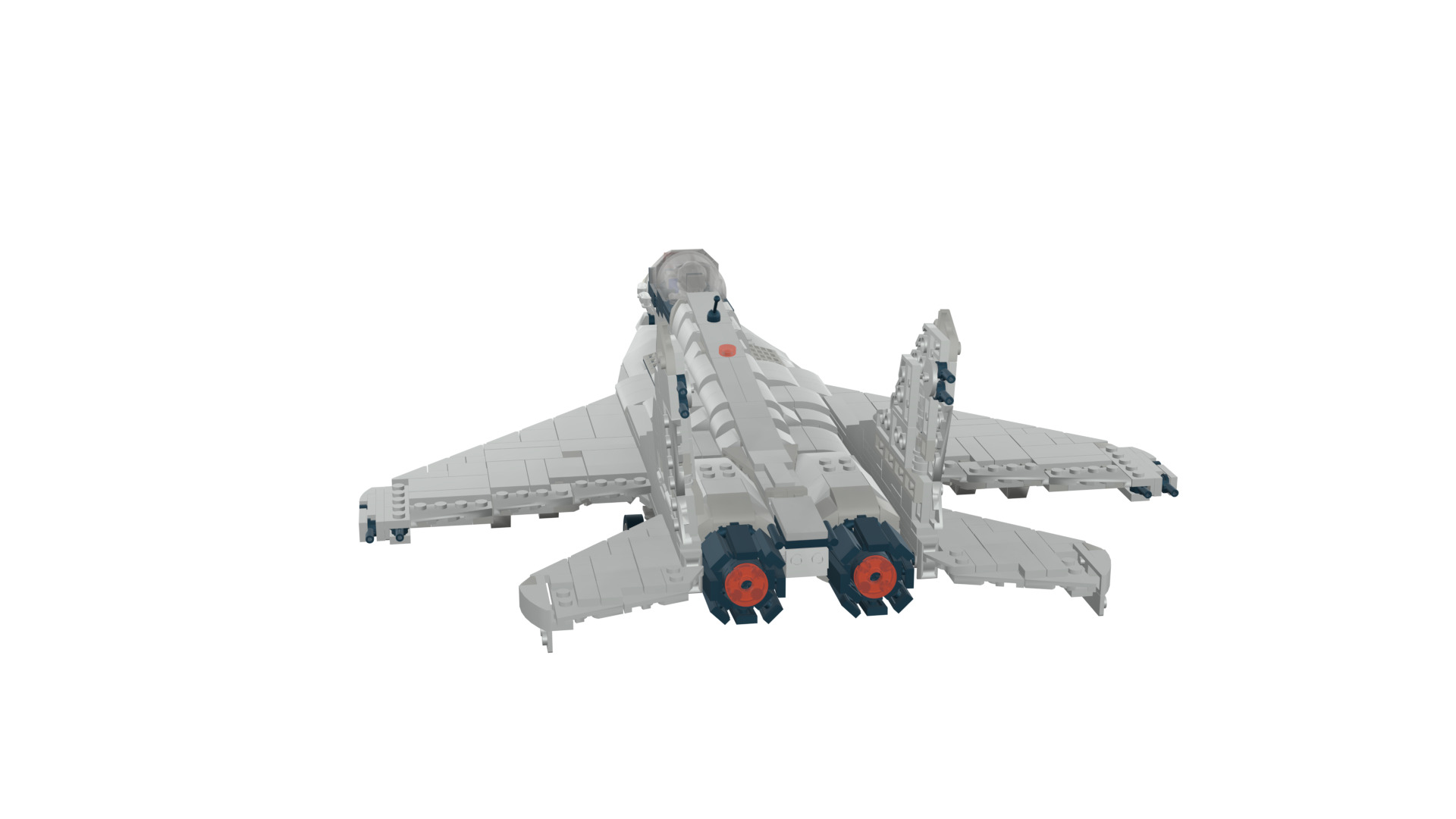 MocBricks3D - Lego MIG-29 Fulcrum Jet Fighter Aircraft 3D print model_35
