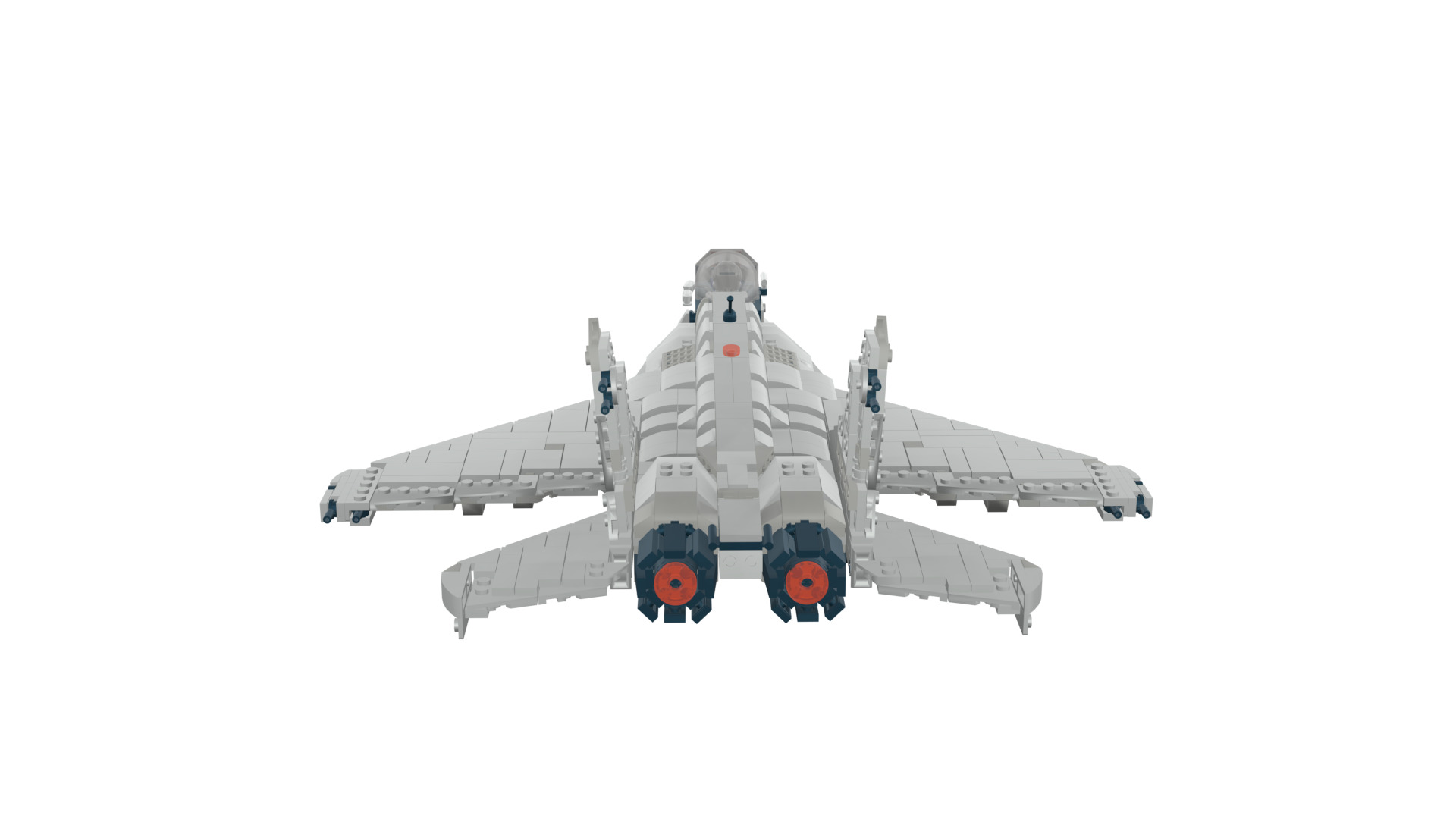MocBricks3D - Lego MIG-29 Fulcrum Jet Fighter Aircraft 3D print model_34