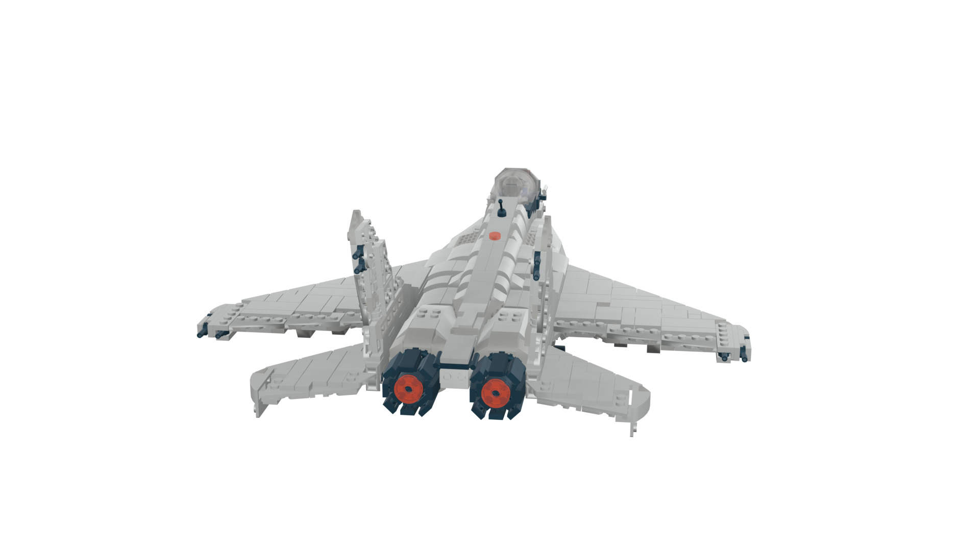 MocBricks3D - Lego MIG-29 Fulcrum Jet Fighter Aircraft 3D print model_33