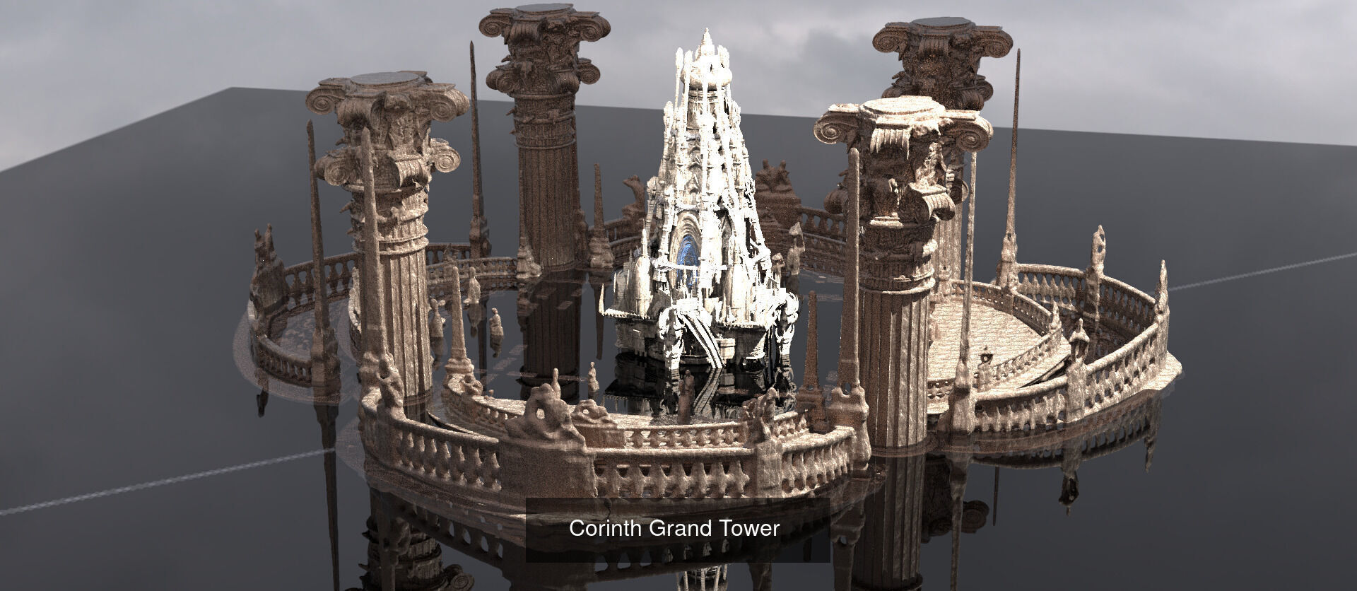 Ancient Greek Arena Temple Collection _106