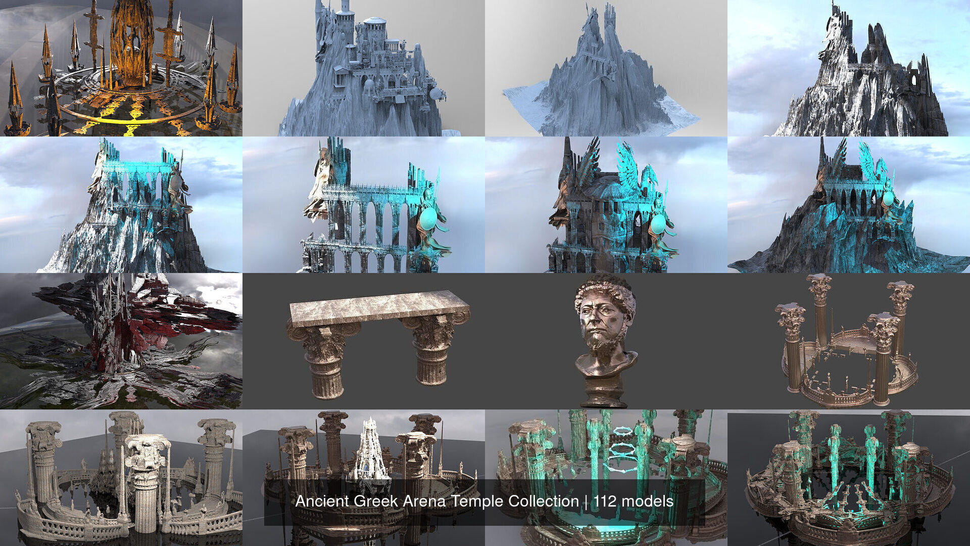 Ancient Greek Arena Temple Collection _10