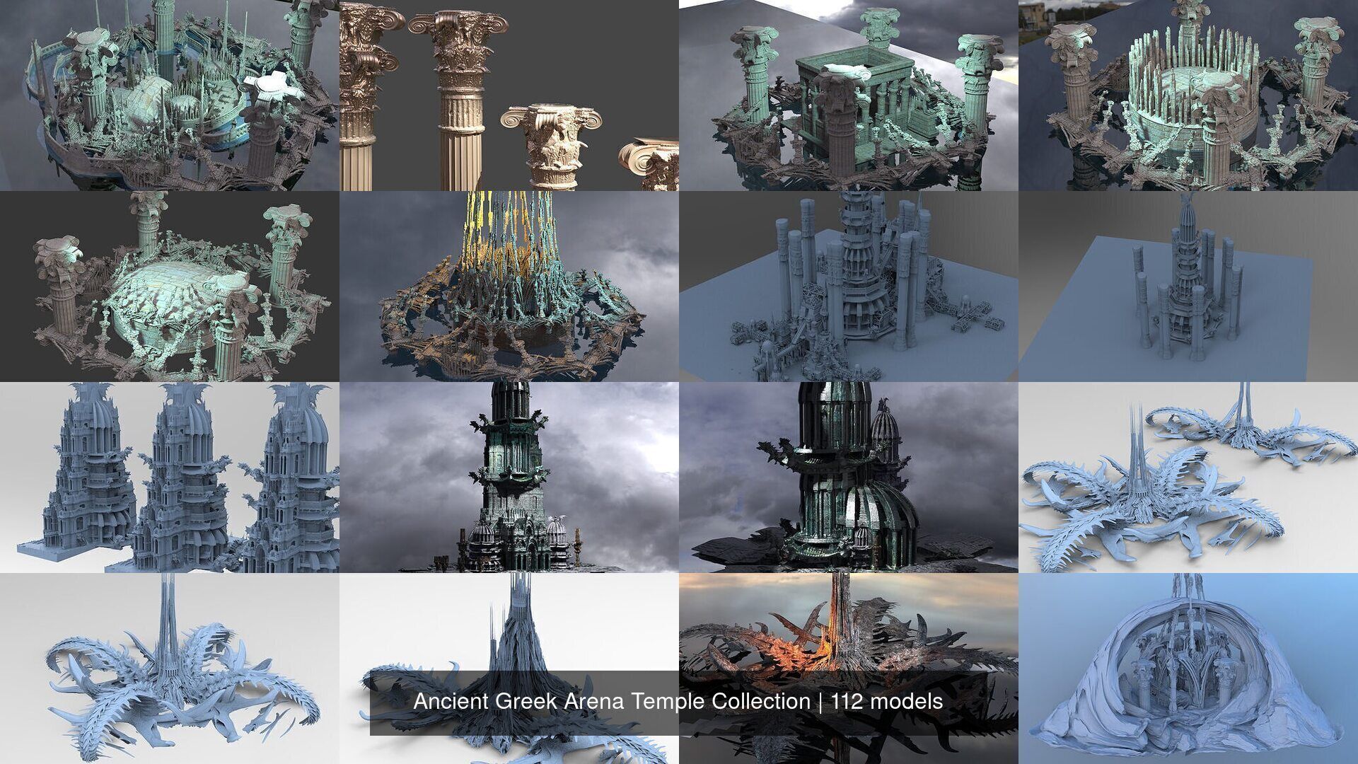 Ancient Greek Arena Temple Collection _12