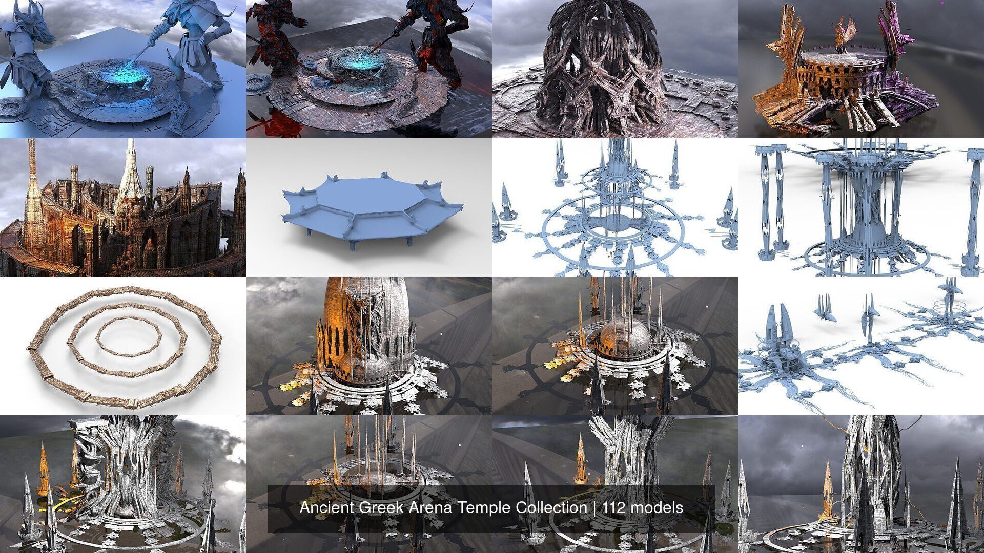 Ancient Greek Arena Temple Collection _8