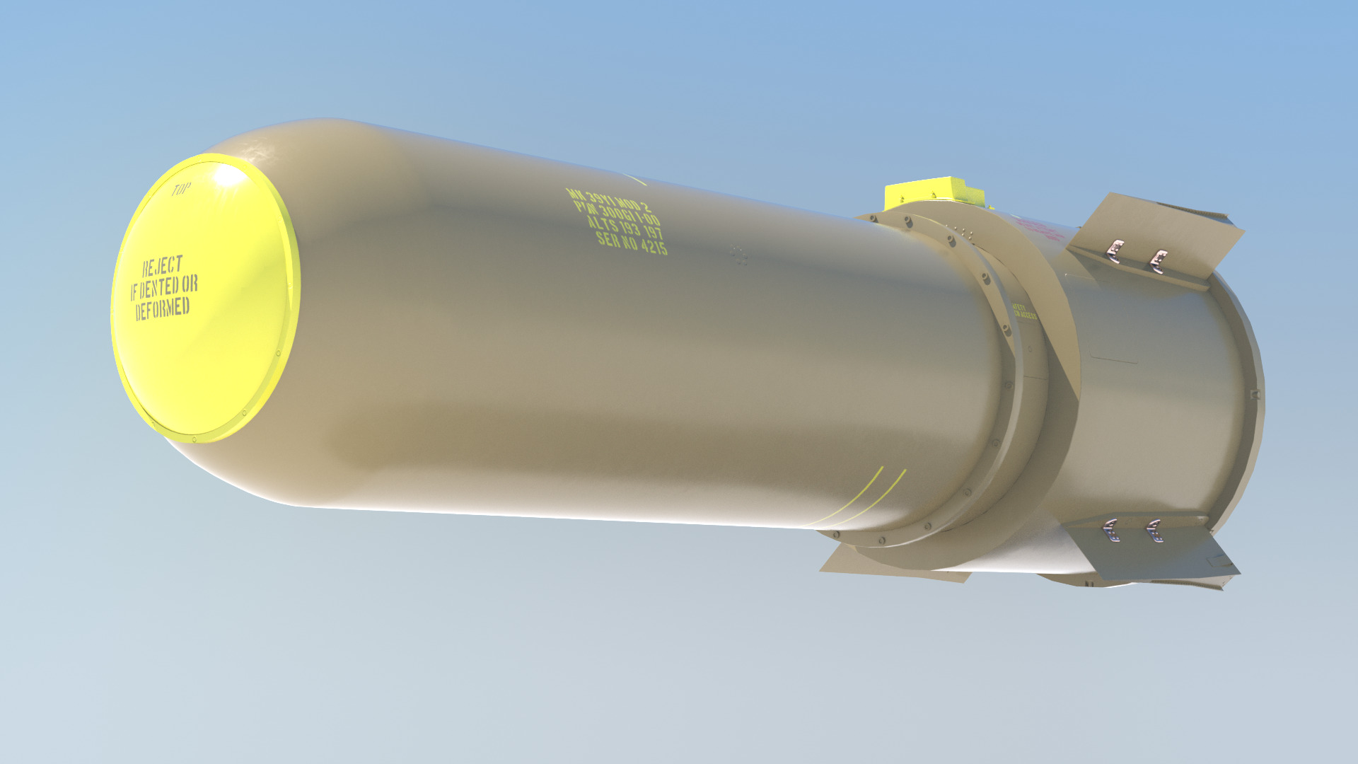 Mark 39 nuclear bomb 3D model_7