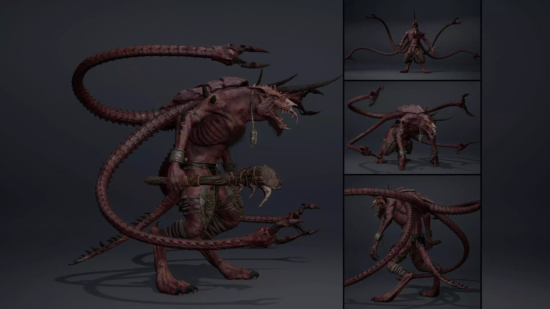 Ashenflame Spicky Low-poly 3D model_0