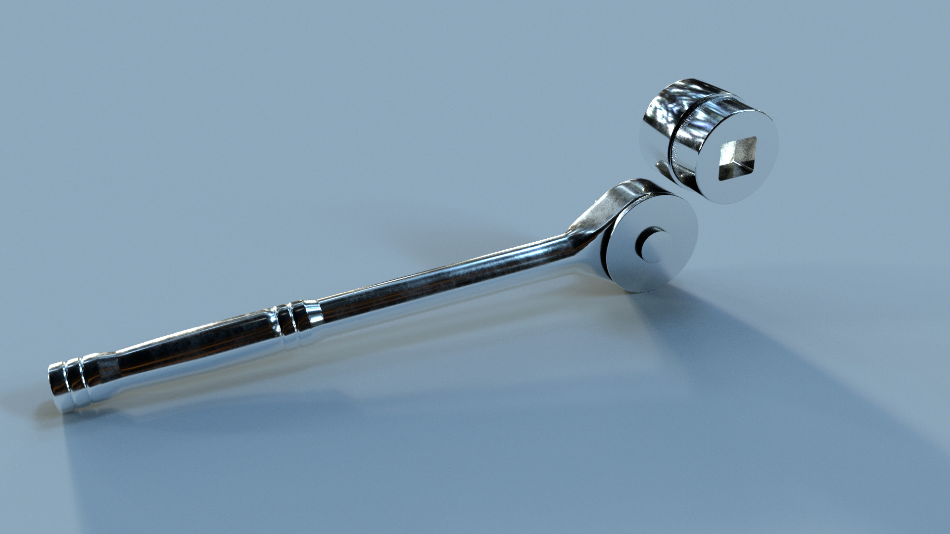 Socket wrench 3D model_3