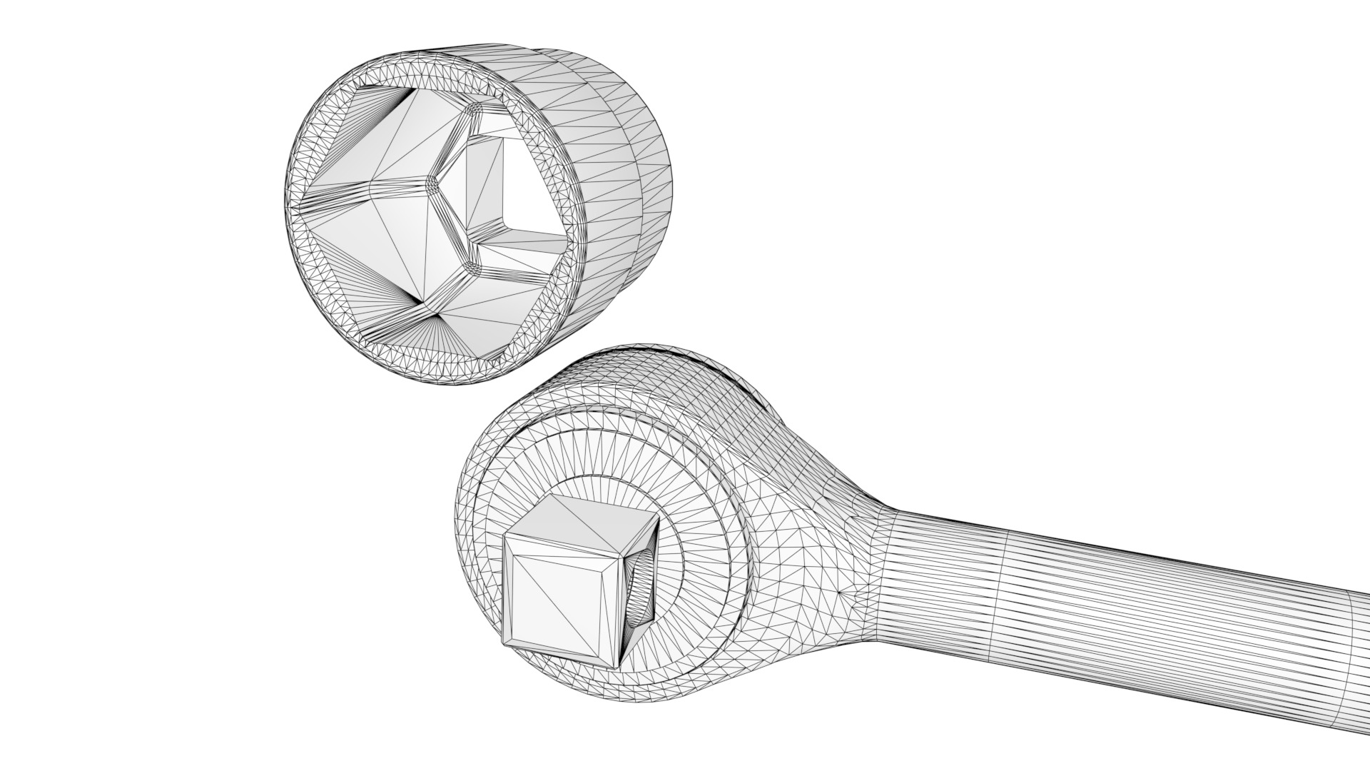 Socket wrench 3D model_5