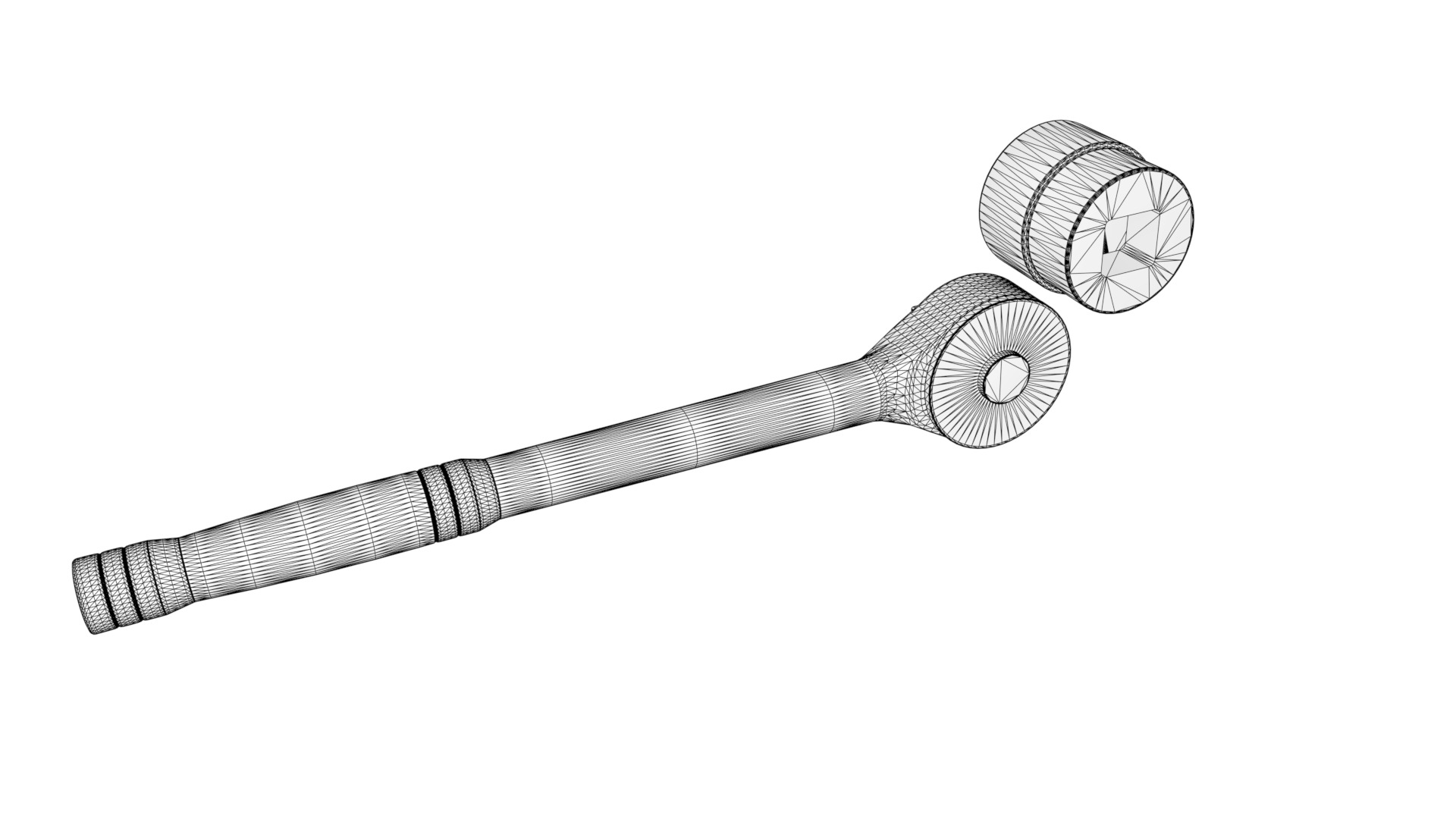Socket wrench 3D model_4