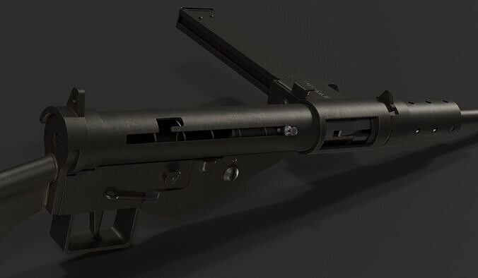 Sten MK2 - Game Ready Low-poly 3D model