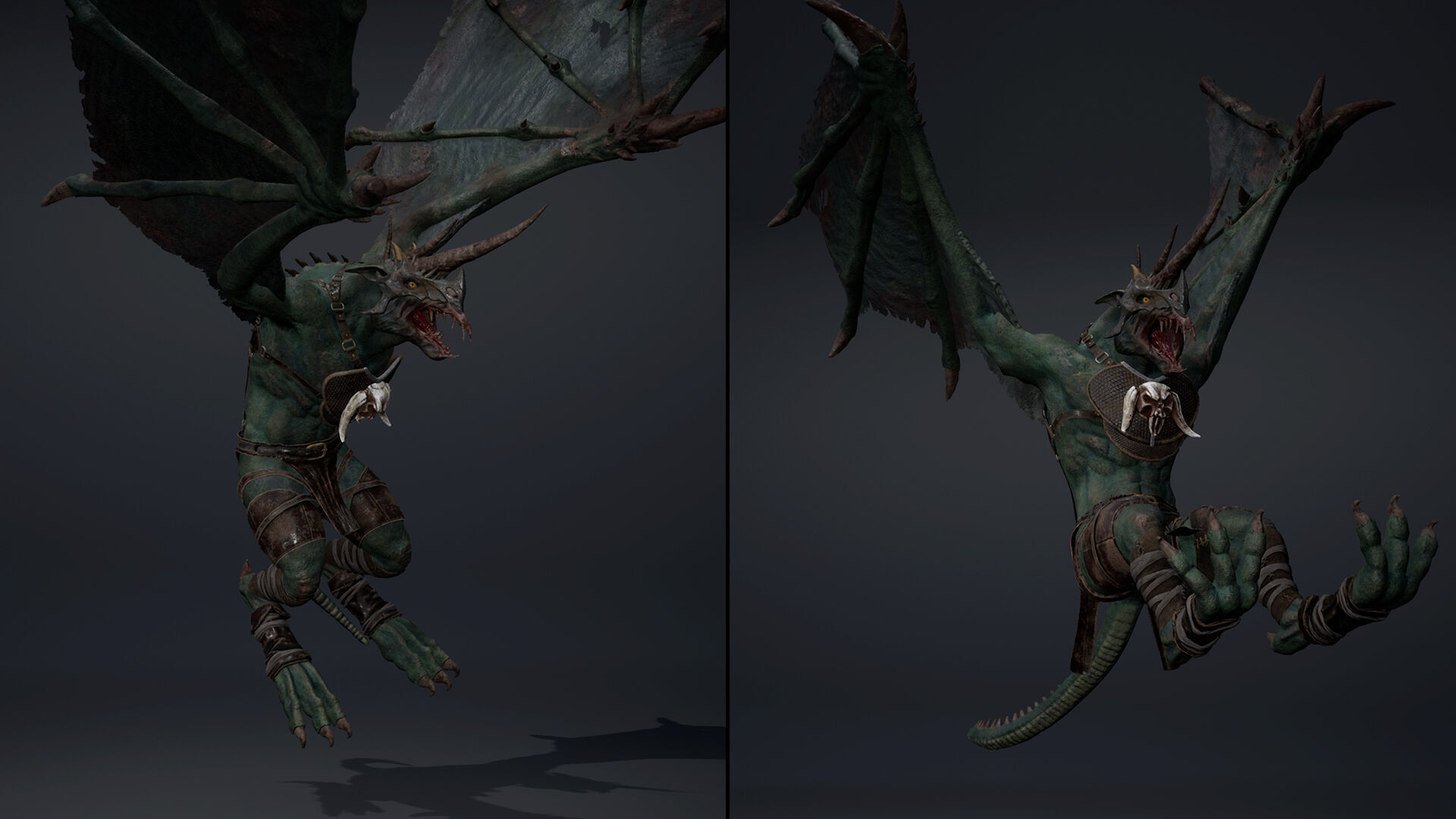 Ashen Archer Wing2 Low-poly 3D model_6
