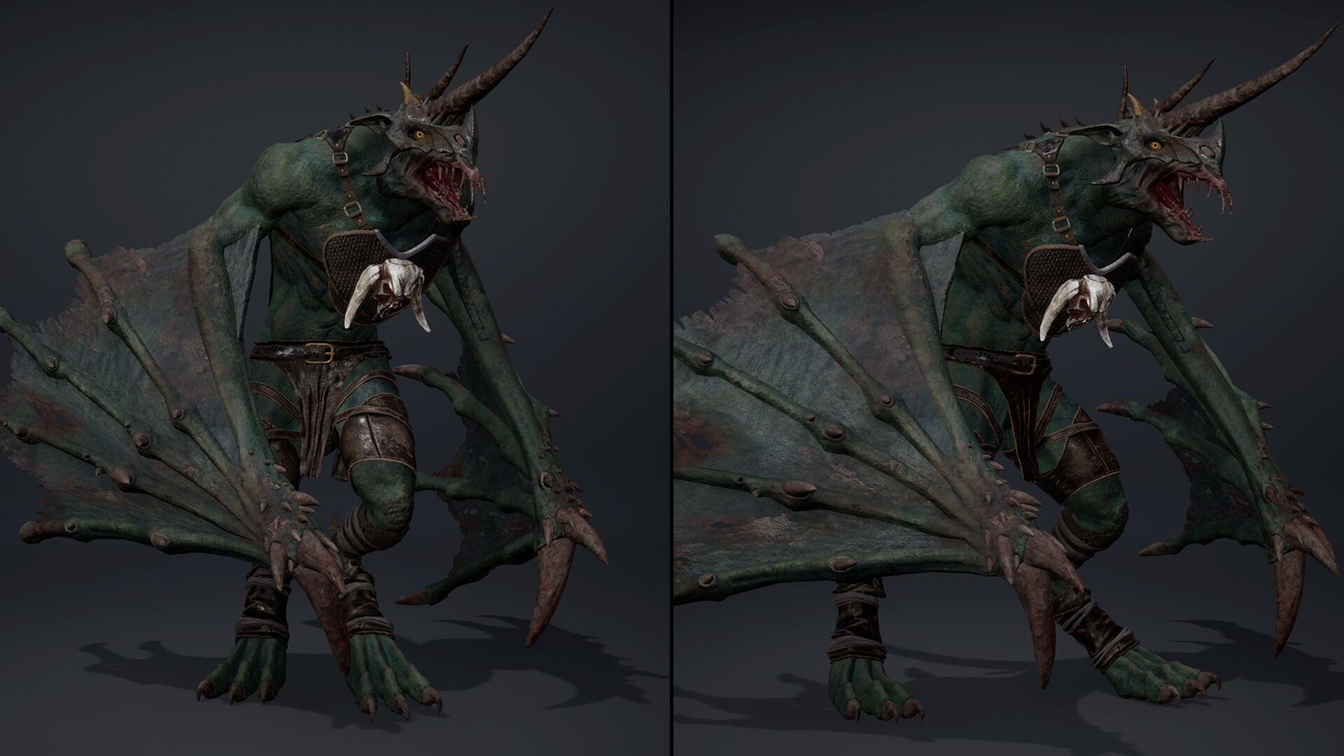 Ashen Archer Wing2 Low-poly 3D model_14