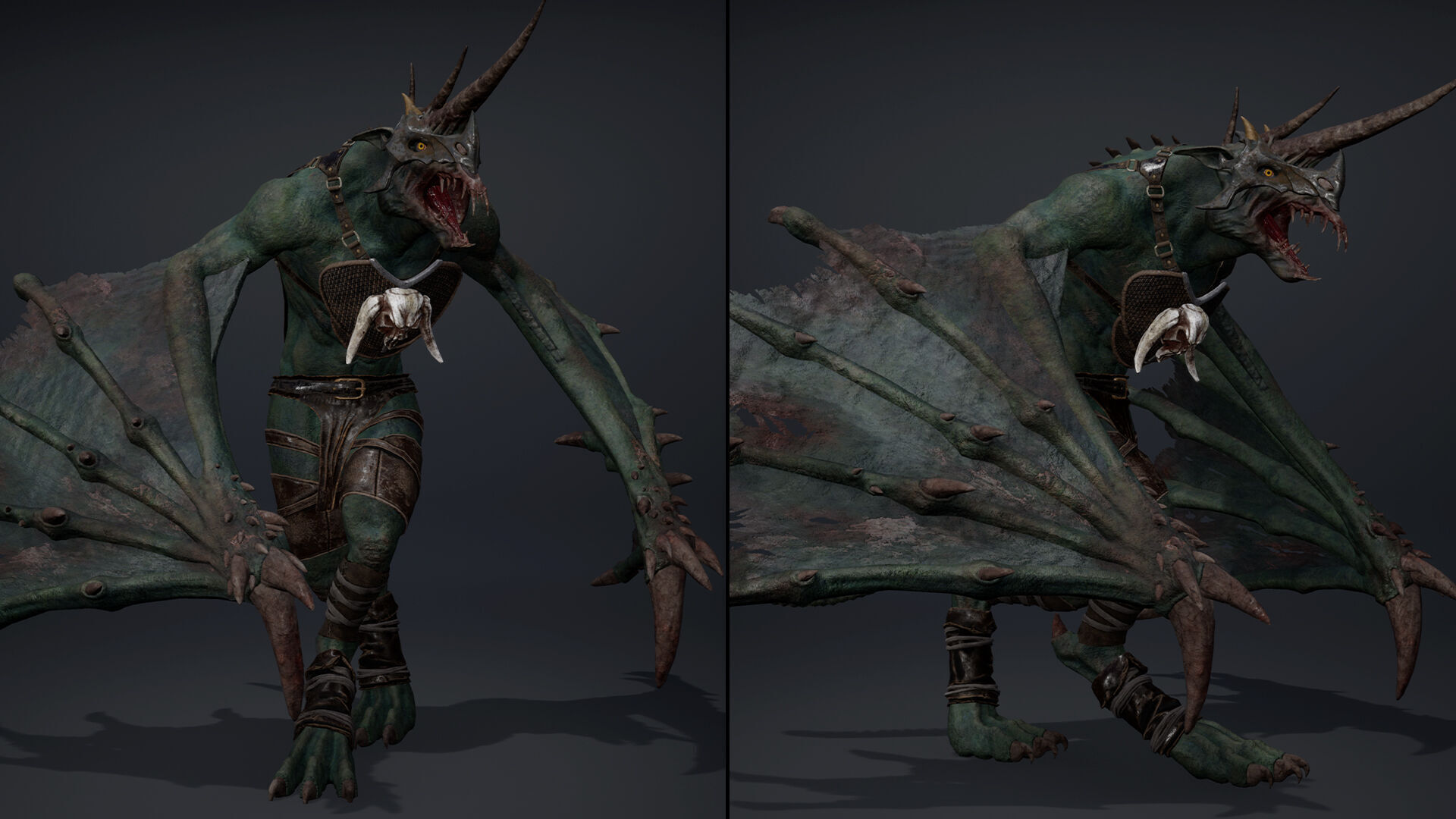 Ashen Archer Wing2 Low-poly 3D model_10