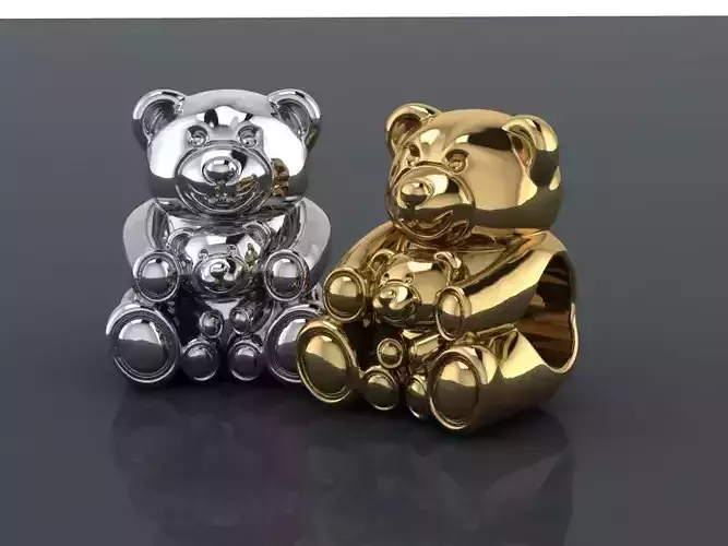 Bear bead charm