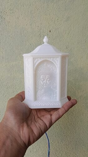 3D Lithophane Buddha Statue Night Lamp 3D print model