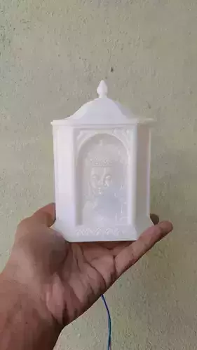 3D Lithophane Buddha Statue Night Lamp 3D print model