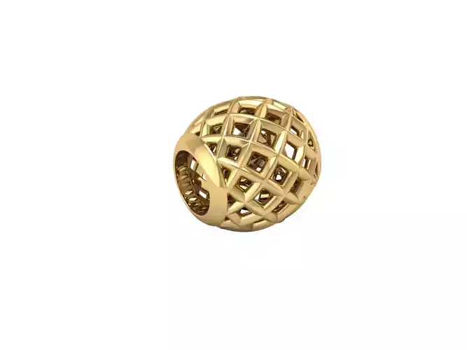 Net bead charm 3D print model