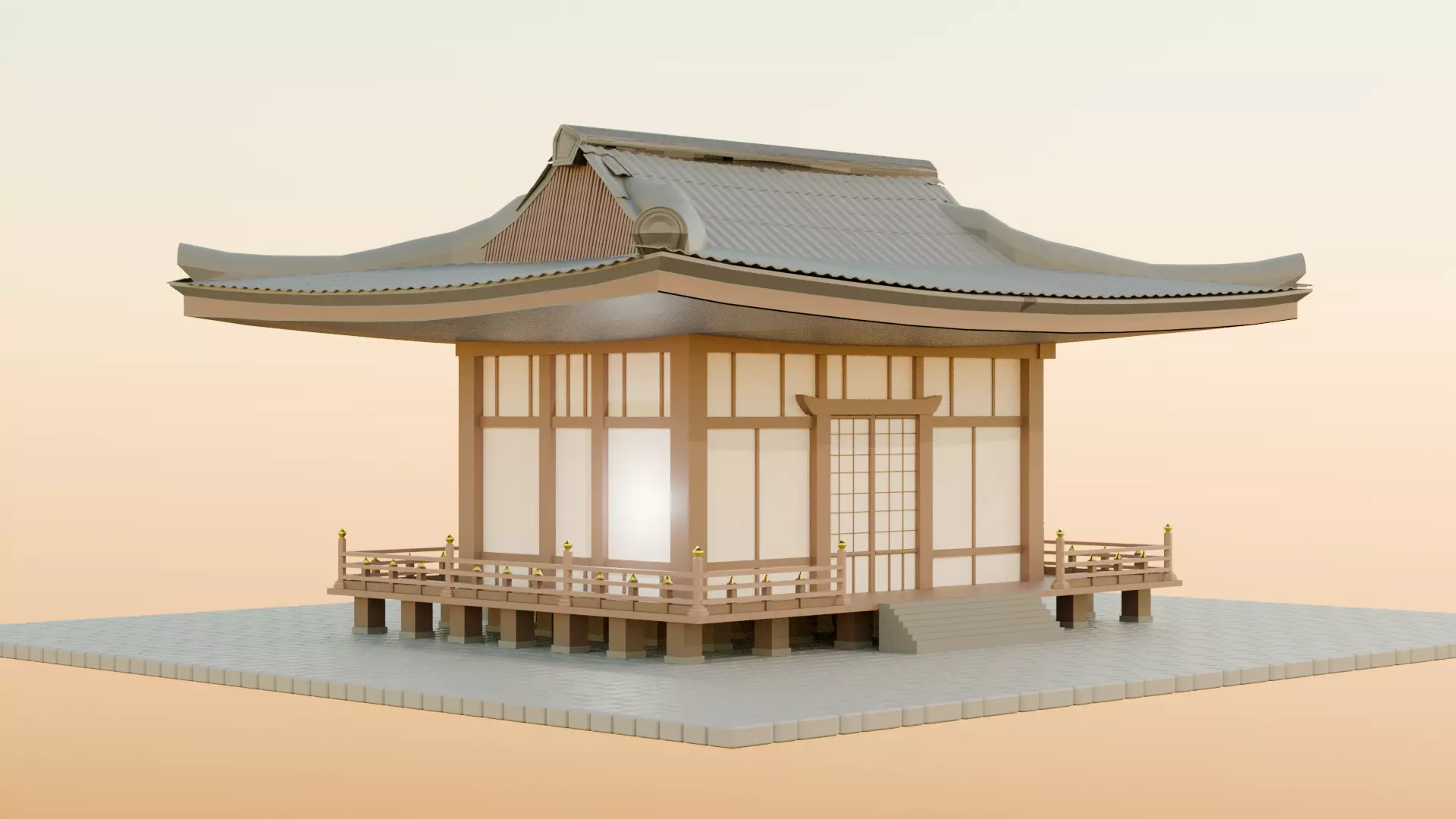 Japanese house Free 3D model
