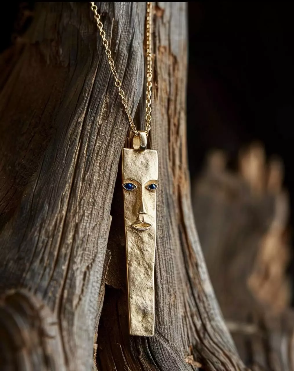 Abstract Face Pendant 3D Printable Artistic Jewelry Model 3D print model_0