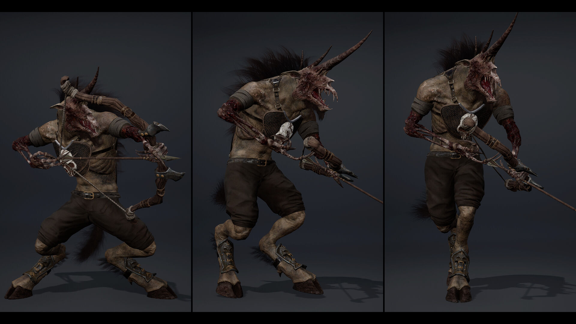 Ashen Archer Damaged Low-poly 3D model_8