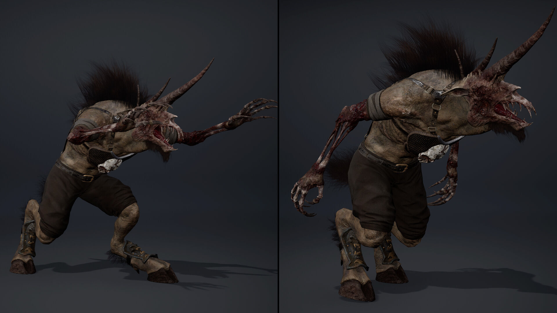 Ashen Archer Damaged Low-poly 3D model_12