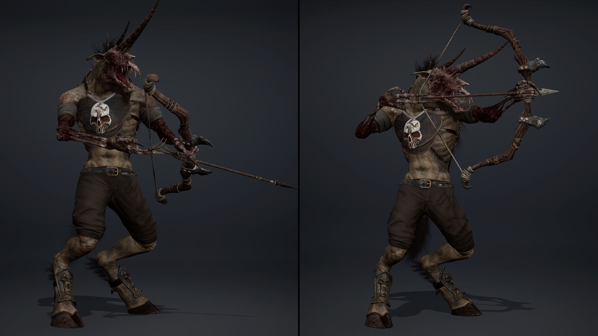 Ashen Archer Damaged Low-poly 3D model_6