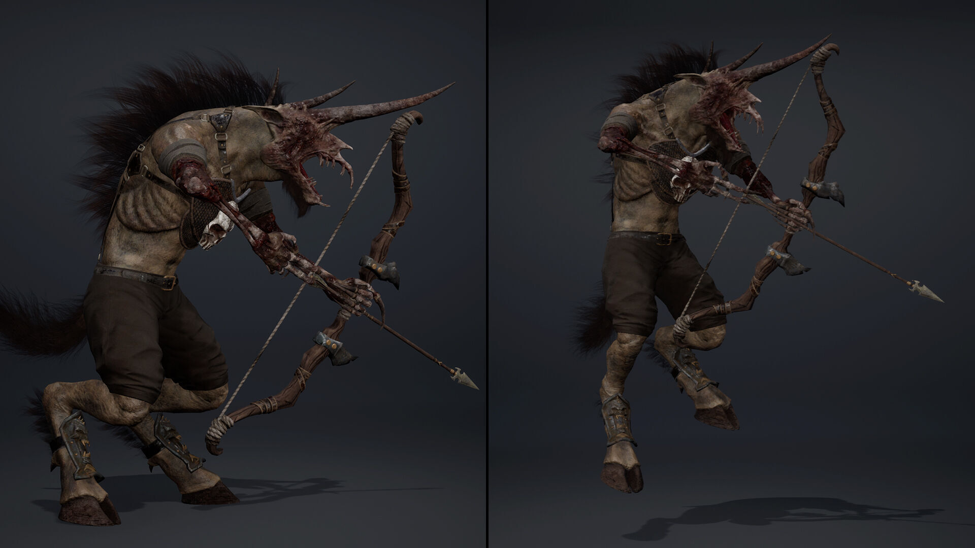 Ashen Archer Damaged Low-poly 3D model_7