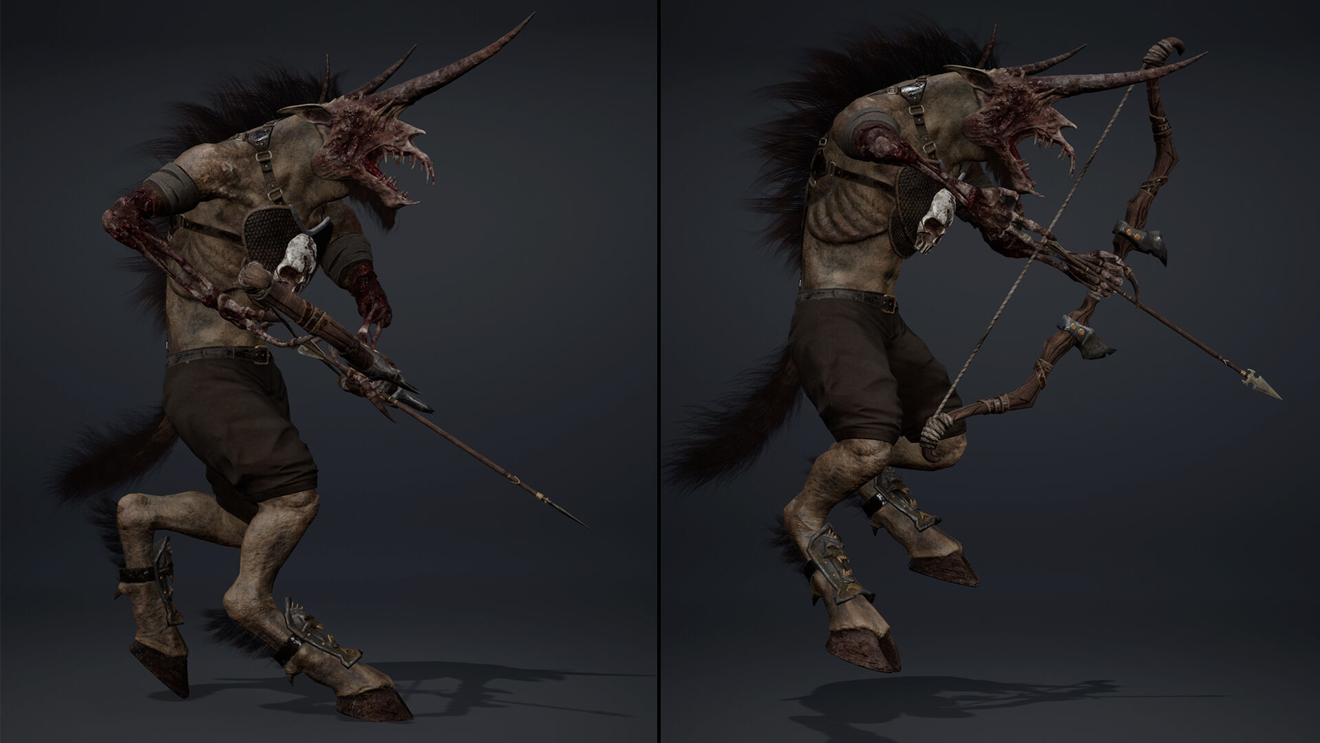 Ashen Archer Damaged Low-poly 3D model_14