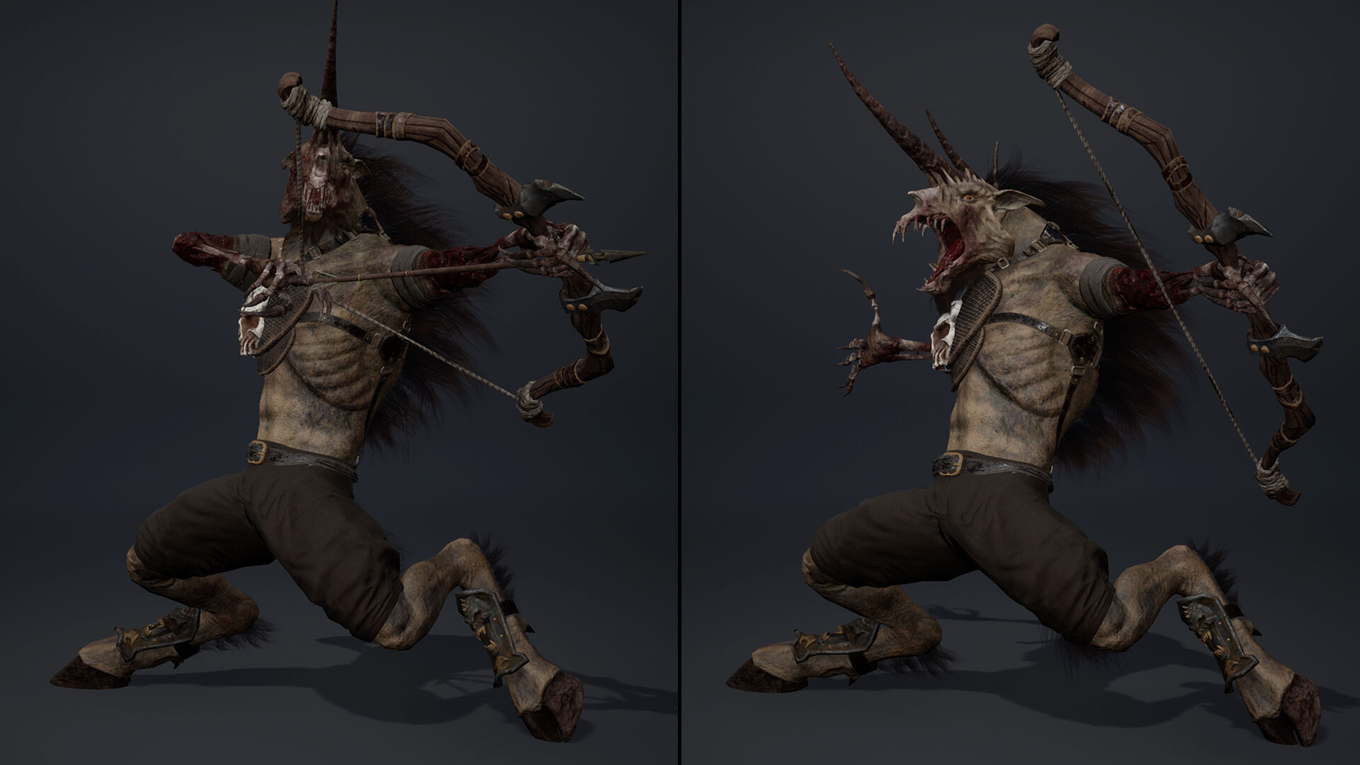 Ashen Archer Damaged Low-poly 3D model_5