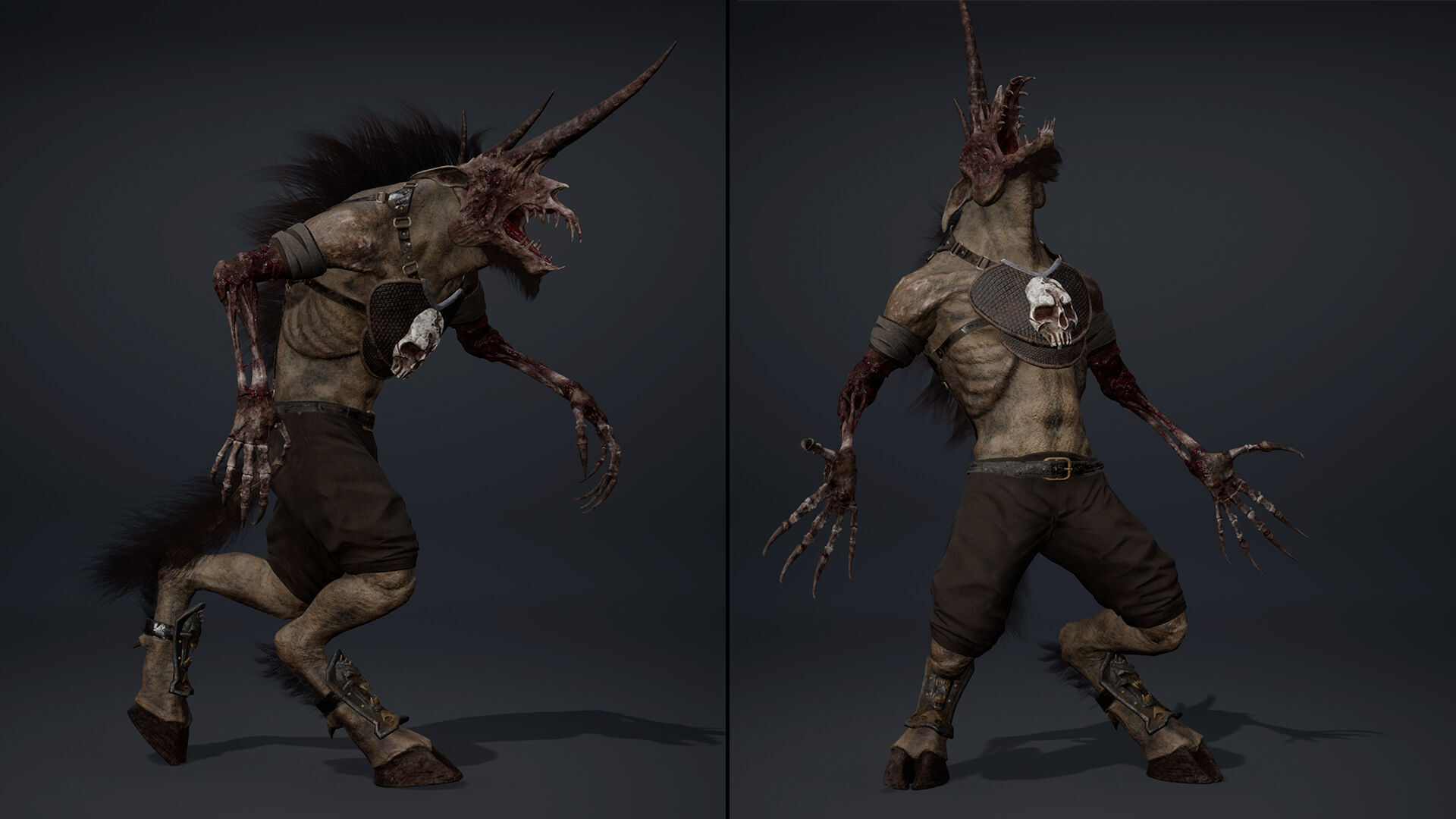 Ashen Archer Damaged Low-poly 3D model_11