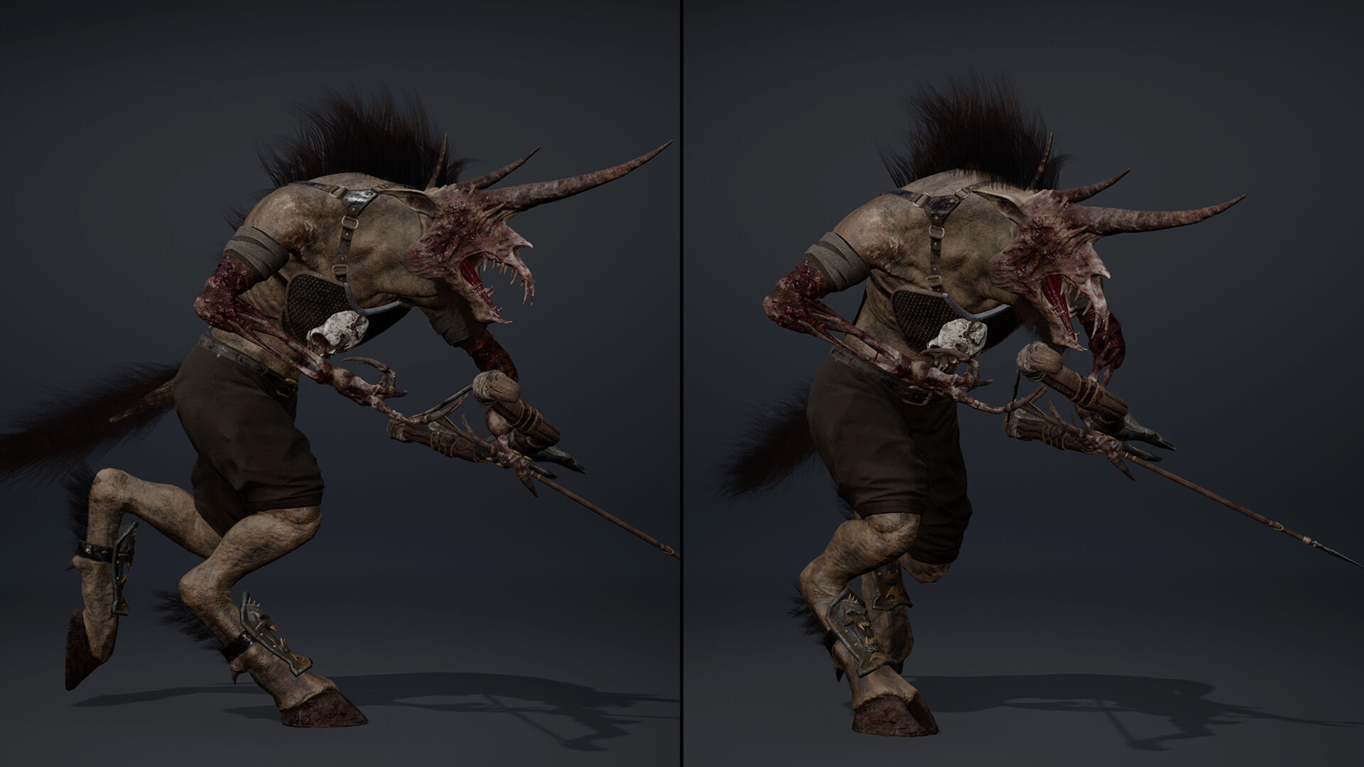 Ashen Archer Damaged Low-poly 3D model_9