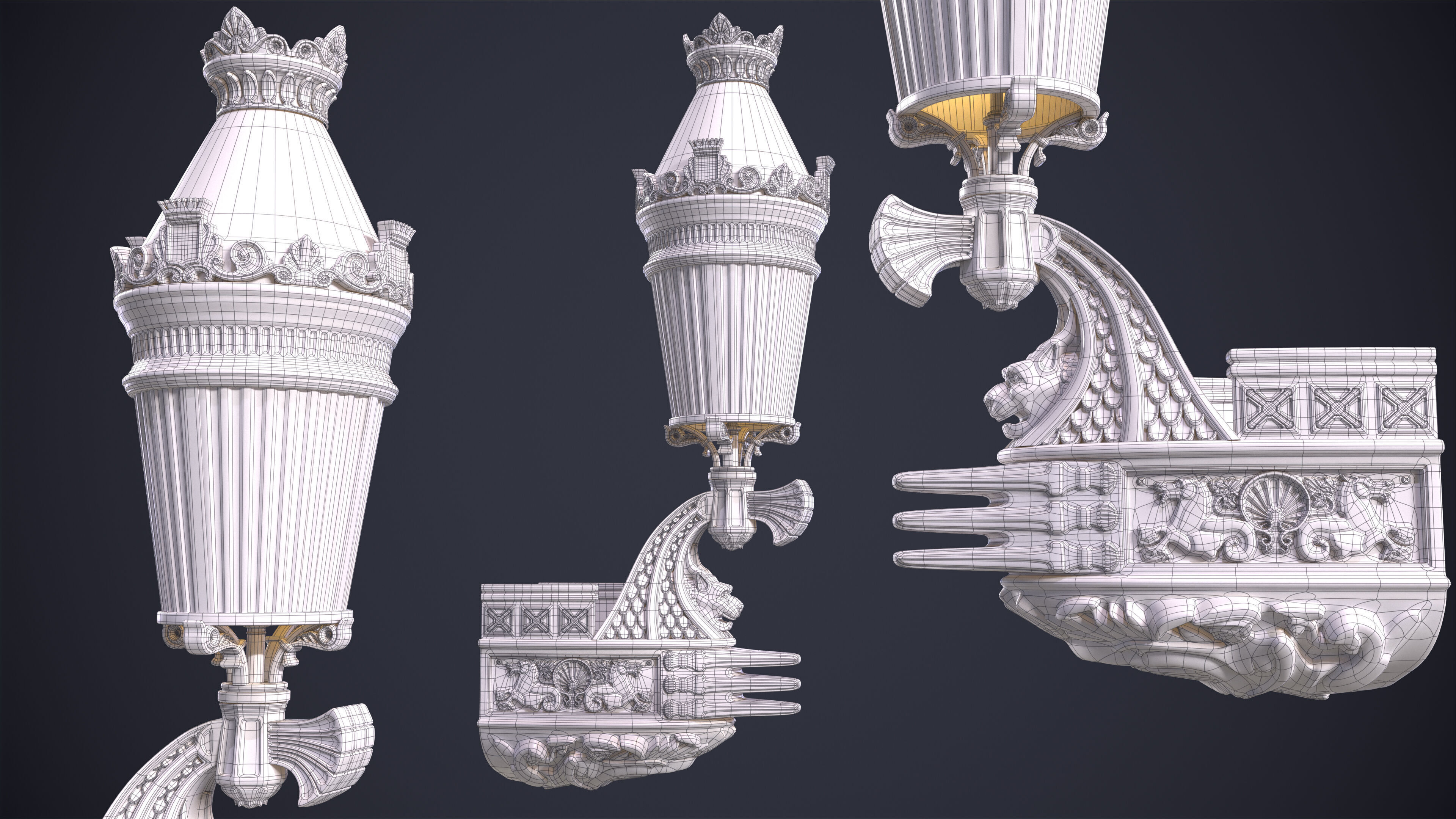 Wall Lamp 3D model_7