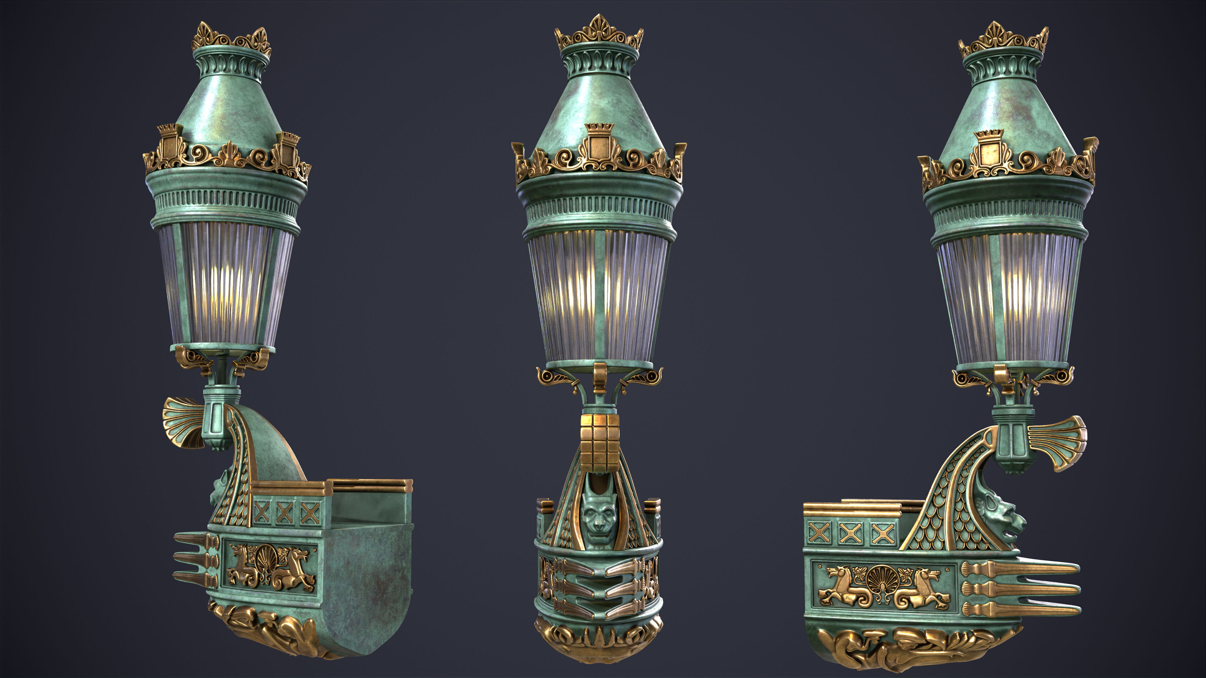 Wall Lamp 3D model_1