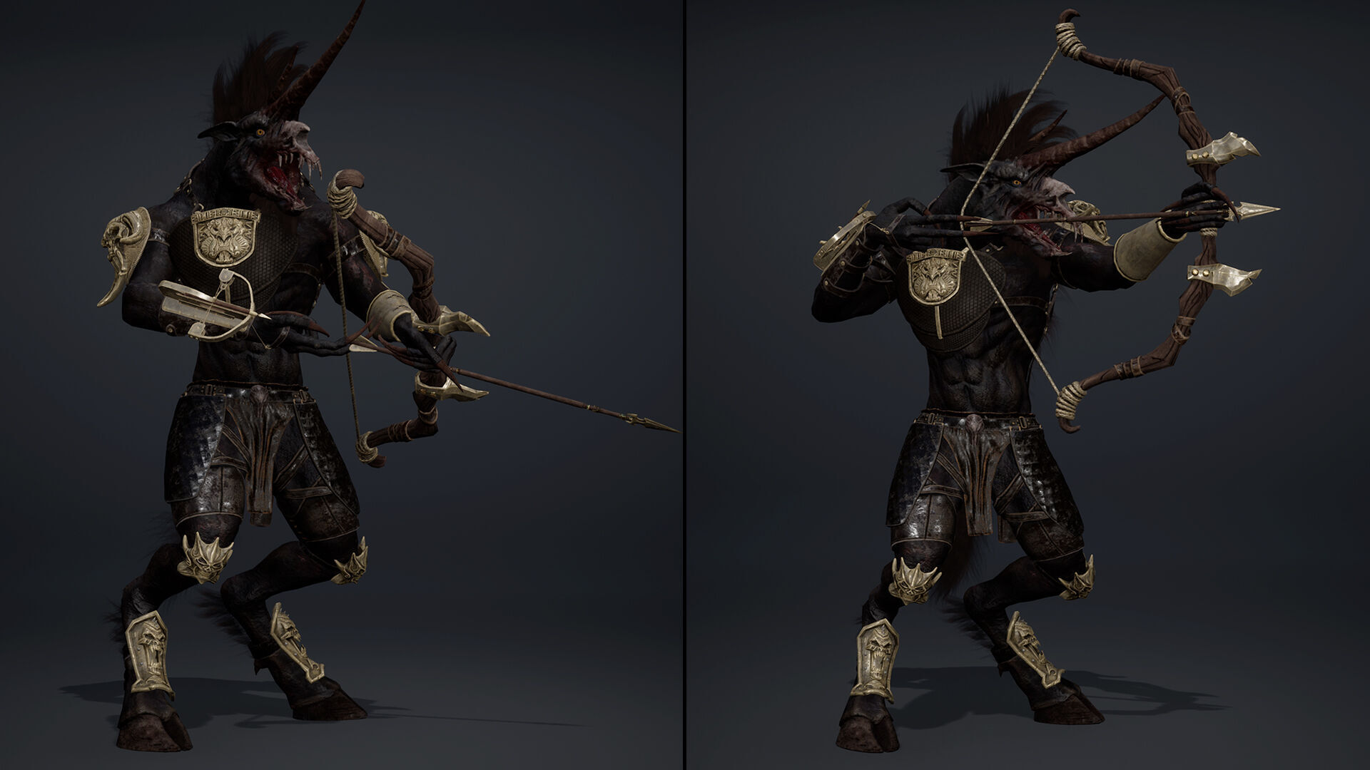 Ashen Archer Arm2 Brutal Low-poly 3D model_19