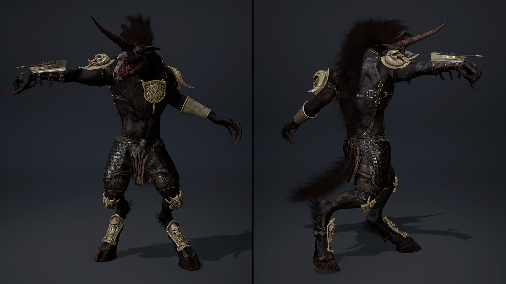 Ashen Archer Arm2 Brutal Low-poly 3D model_18