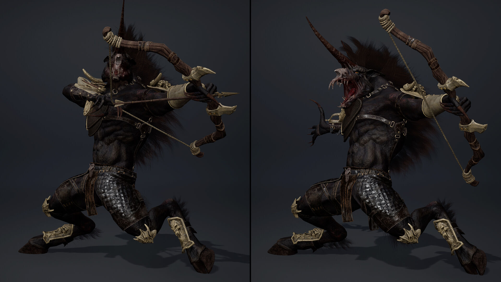 Ashen Archer Arm2 Brutal Low-poly 3D model_5