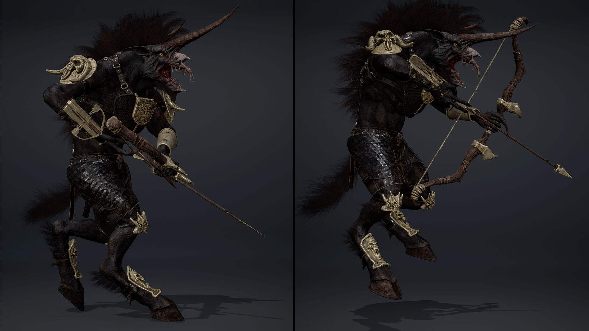 Ashen Archer Arm2 Brutal Low-poly 3D model_6