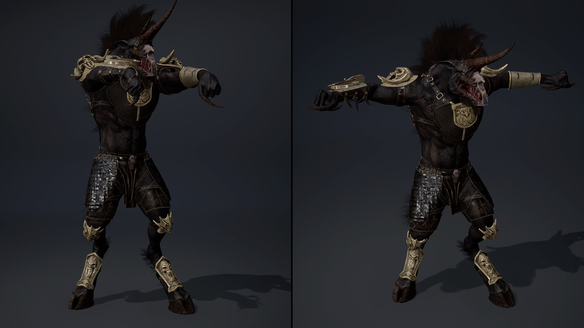 Ashen Archer Arm2 Brutal Low-poly 3D model_8