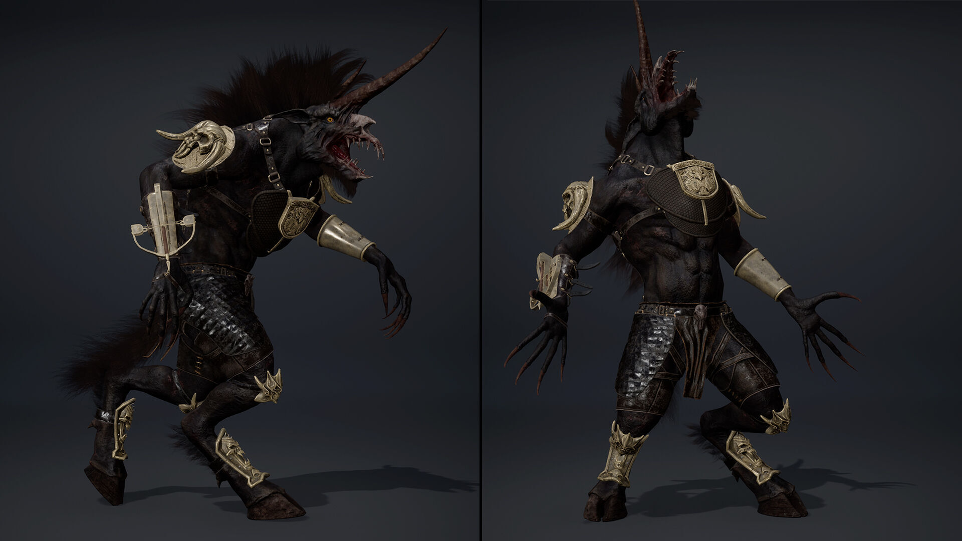 Ashen Archer Arm2 Brutal Low-poly 3D model_14