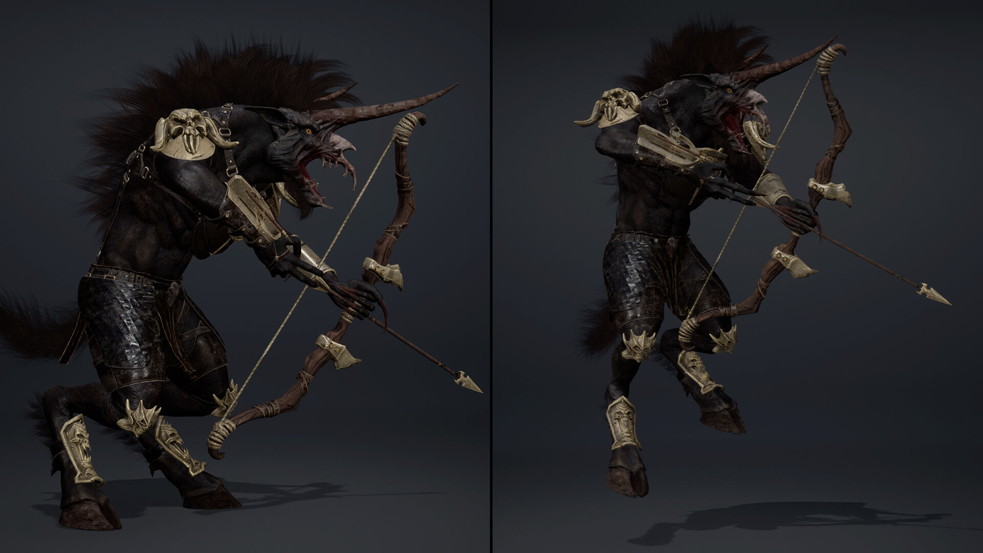 Ashen Archer Arm2 Brutal Low-poly 3D model_13