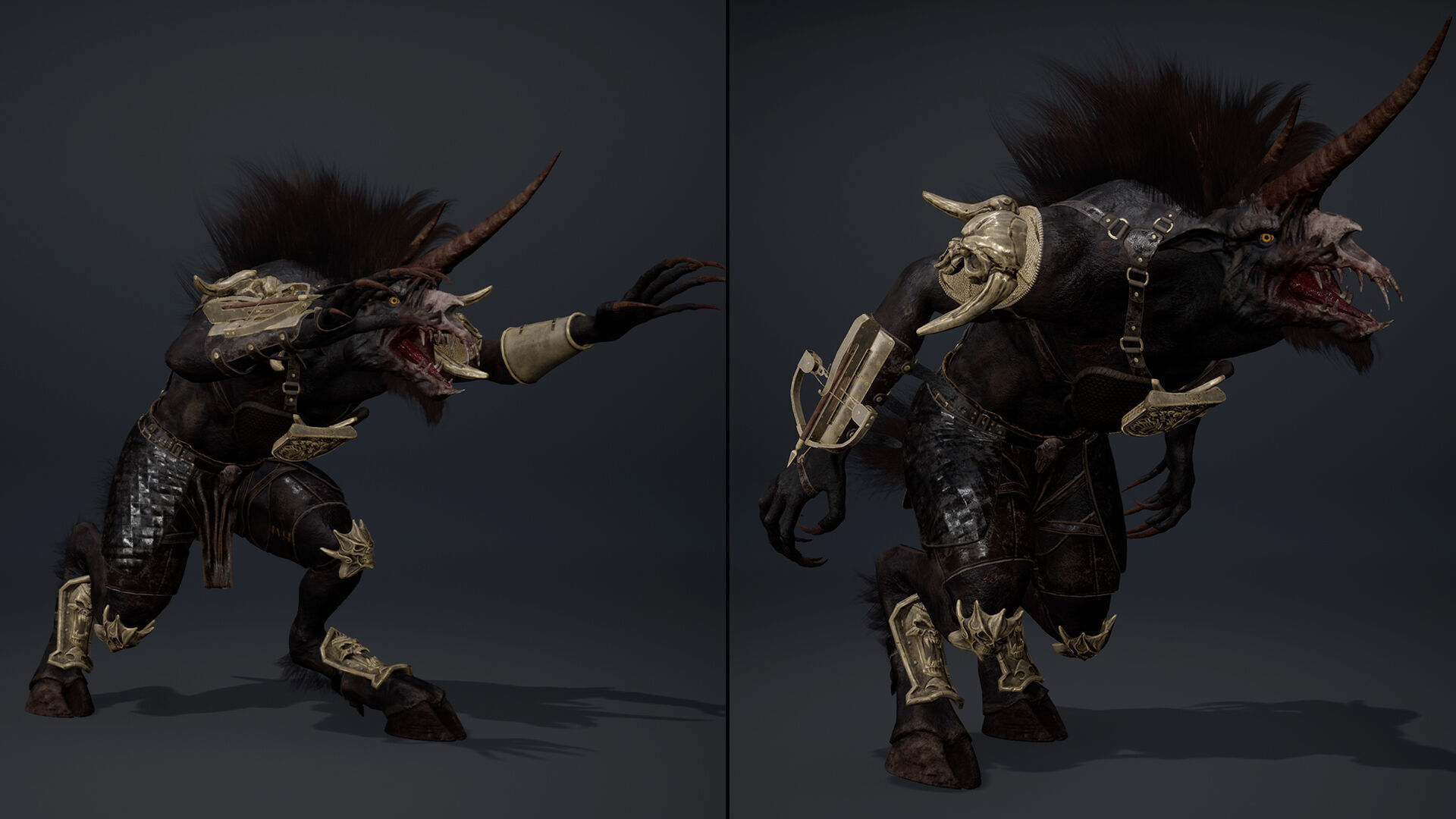 Ashen Archer Arm2 Brutal Low-poly 3D model_15